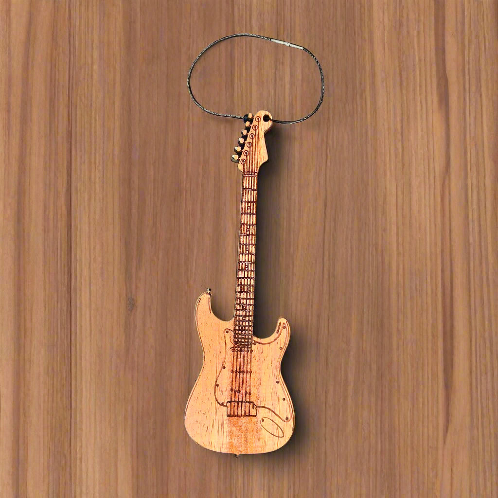 Electric guitar ornament (wood)