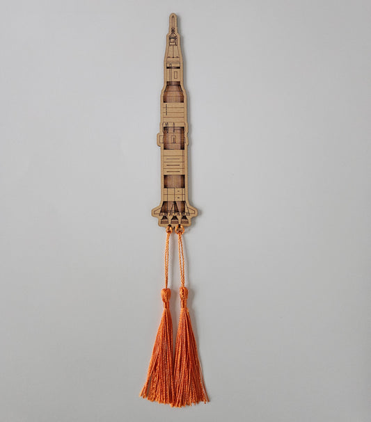 Saturn V rocket look-alike bookmark