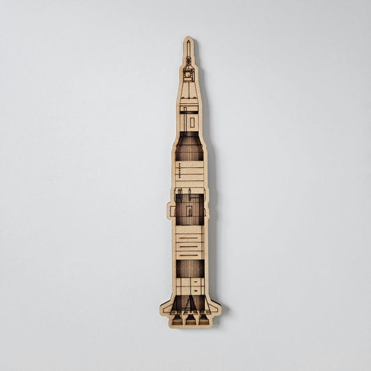 Rocket fridge magnet